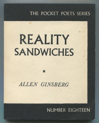 Item #518206 Reality Sandwiches: 1953-60. Allen GINSBERG