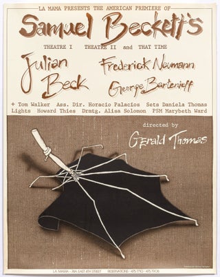 Item #518557 [Poster]: La Mama Presents the American Premiere of Samuel Beckett's Theatre I,...