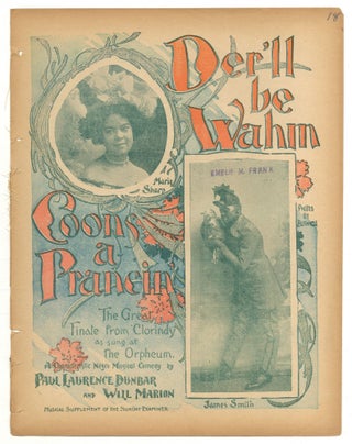 Item #518750 [Sheet music]: Der'll Be Wahm Coons a Prancin': The Great Finale from Clorindy as...
