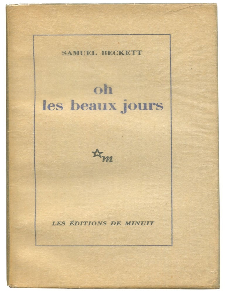 Item #518905 Oh les beaux jours. Piece en, Deux Actes. Samuel BECKETT.