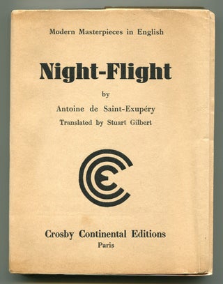 Item #519169 Night-Flight. ANTOINE de SAINT-EXUPÉRY