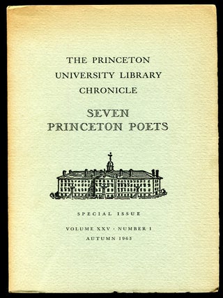 Item #519234 The Princeton University Library Chronicle – Volume XXV, Number 1, Autumn 1963....