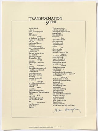 Broadside]: Transformation Scene. Alan BROWNJOHN.