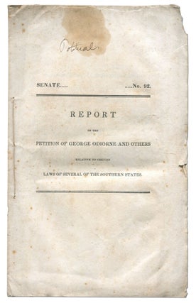Item #519388 Report on the Petition of George Odiorne and Others, Relative to Certain Laws of...