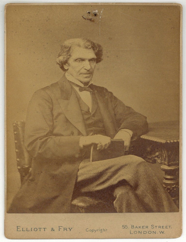 Cabinet Card Photographic Portrait of James Martineau [Brother of Harriet Martineau. James MARTINEAU.