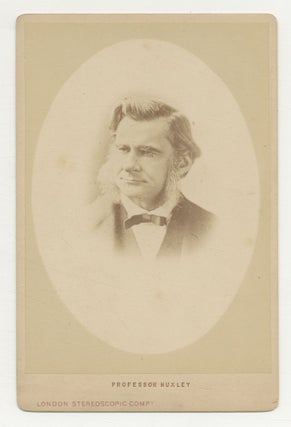 Item #519550 Cabinet Card Portrait of Thomas Henry Huxley. Thomas Henry HUXLEY