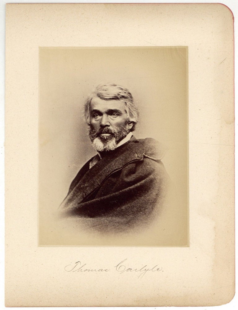Item #519552 Photographic portrait of Thomas Carlyle. Thomas CARLYLE.