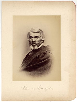 Item #519552 Photographic portrait of Thomas Carlyle. Thomas CARLYLE