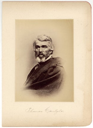 Item #519552 Photographic portrait of Thomas Carlyle. Thomas CARLYLE