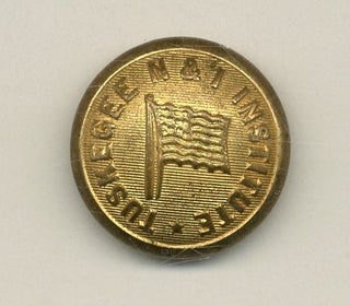 Item #519566 [Pictorial Brass Shank-Back Button]: "Tuskegee N & I Institute" with Embossed Image...
