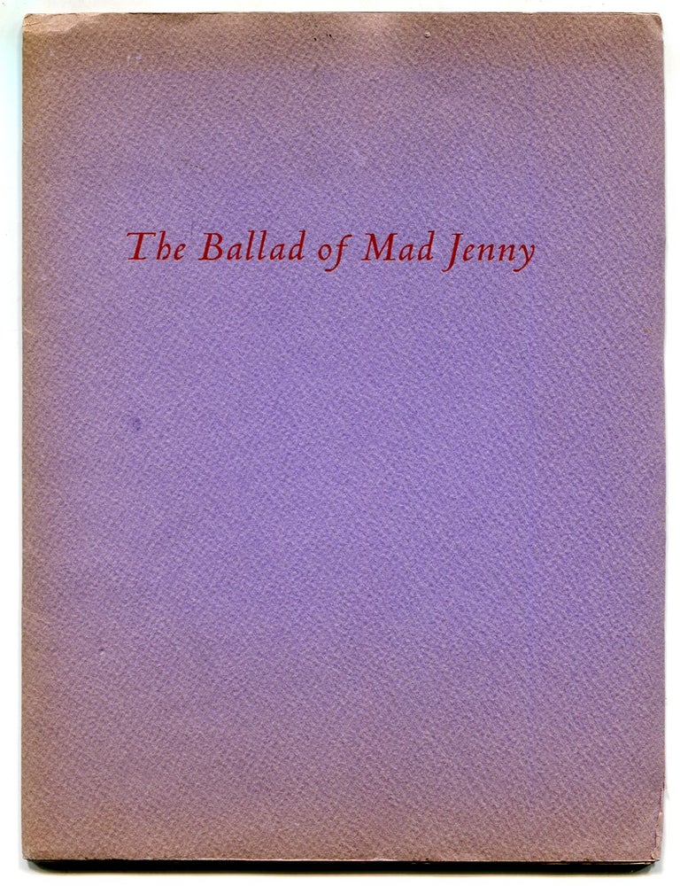 Item #520255 The Ballad of Mad Jenny. James BROUGHTON.