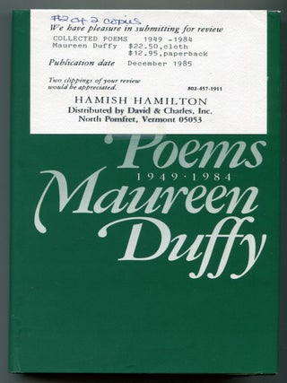 Item #520396 Collected Poems. Maureen DUFFY
