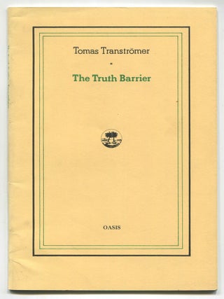 Item #520448 The Truth Barrier. Tomas TRANSTROMER