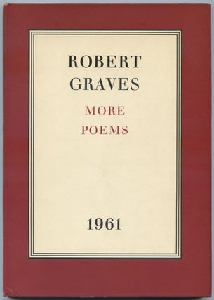Item #520623 More Poems 1961. Robert GRAVES