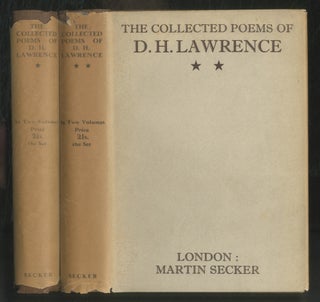 Item #520874 The Collected Poems of D.H. Lawrence. Two volumes. D. H. LAWRENCE