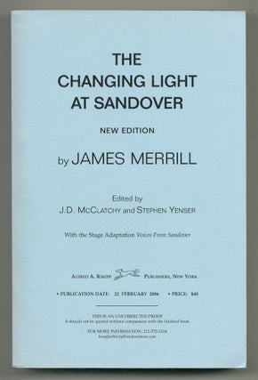 Item #521514 The Changing Light at Sandover. James MERRILL
