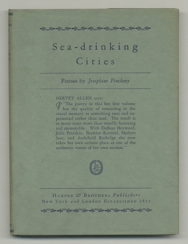 Sea-Drinking Cities: Poems. Josephine PINCKNEY.