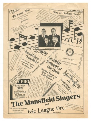 Item #522447 [Flyer or small broadside]: The Mansfield Singers