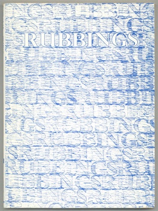 Rubbings. Jerome MAZZARO.