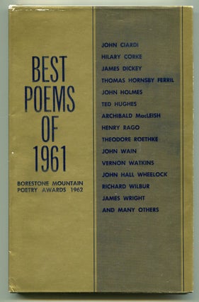Item #523269 Best Poems of 1961: Borestone Mountain Poetry Awards 1962