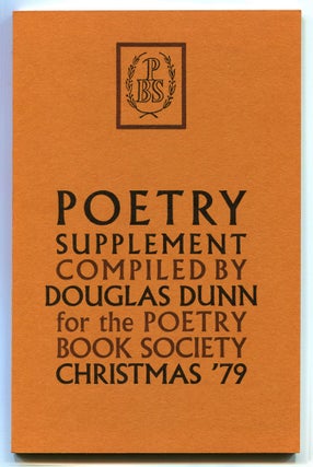 Item #523288 Poetry Supplement. Compiled by Douglas Dunn for the Poetry Book Society, Christmas...