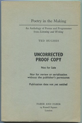 Item #523356 Poetry in the Making: An Anthology of Poems and Programmes from Listening and Writing