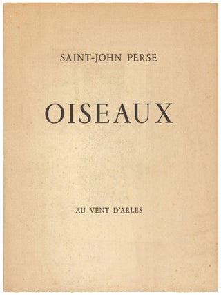 Oiseaux. Saint-John PERSE.