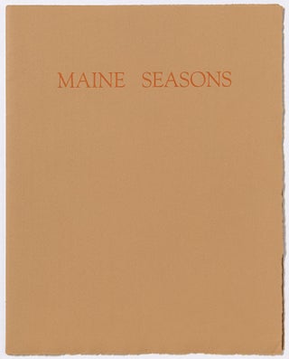 Item #523961 Maine Seasons [lacking the portfolio of lithographs]. Edna St. Vincent MILLAY