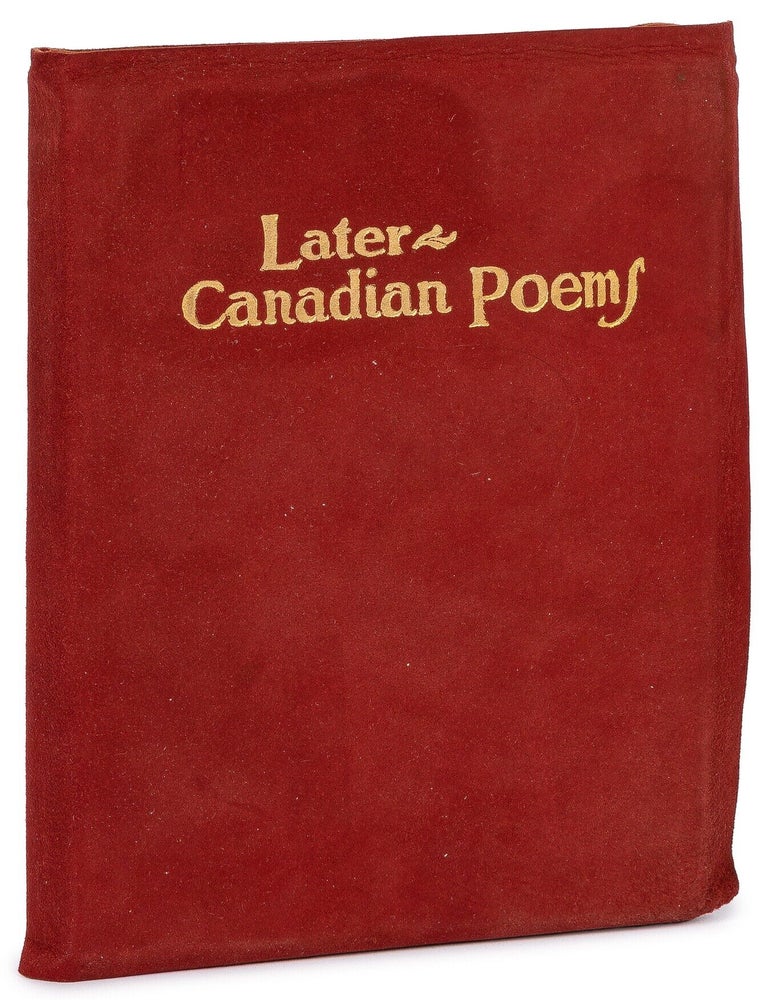 Item #524194 Later Canadian Poems. Bliss CARMAN, J. E. WETHERELL.