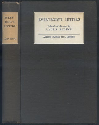 Item #524228 Everybody's Letters. Laura RIDING, collected, arranged by