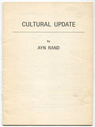 Item #524795 Cultural Update. Ayn RAND