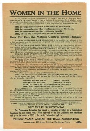 Item #524846 [Broadside]: Women in the Home... LET THEM VOTE