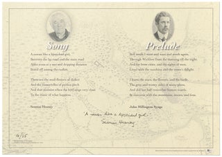 Broadside]: The Glanmore Broadside. Song [and] Prelude. Seamus HEANEY, John Millingtown.