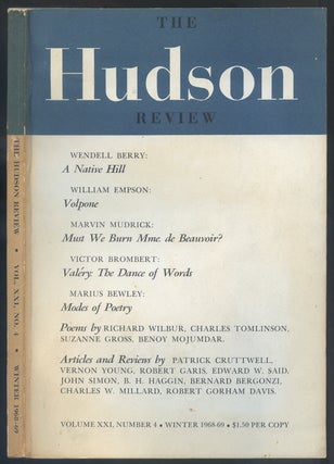 Item #525064 The Hudson Review – Vol. XXI, No. 4, Winter 1968-69. Wendell BERRY, Charles...