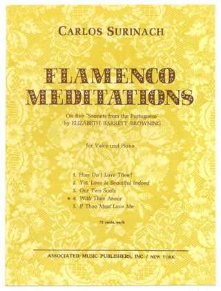 Item #525243 [Sheet music]: With Thee Anear (Flamenco Meditations: On Five Sonnets from the...