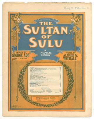Item #525257 [Sheet music]: The Smiling Isle (from The Sultan of Sulu). George ADE, lyrics by,...