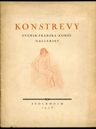 Item #525394 Konstrevy: Svensk Franska Konstgalleriet. Erik BLOMBERG, Erik Wettergren