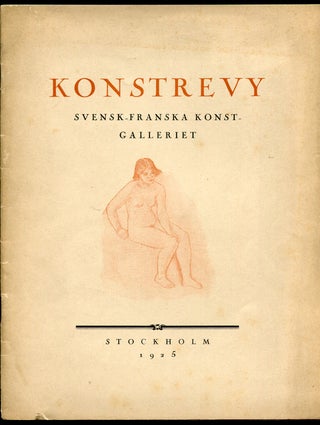 Item #525394 Konstrevy: Svensk Franska Konstgalleriet. Erik BLOMBERG, Erik Wettergren
