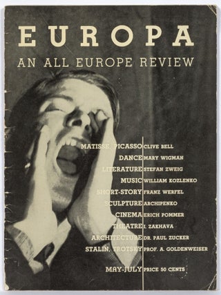 Item #525399 Europa: An All Europe Review &ndash; Volume I, No. 1. May-July, 1933. William KOZLENKO,...