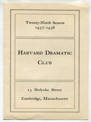Item #525704 Twenty-Eighth Season: 1936-1937. Harvard Dramatic Club