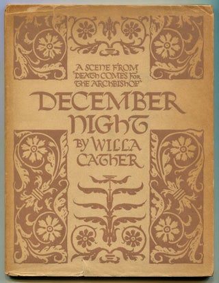 Item #525734 December Night: A Scene from Willa Cather's Novel "Death Comes for the Archbishop"...