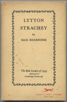 Item #525752 Lytton Strachey. Max BEERBOHM