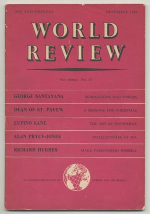 Item #525808 World Review – New Series, No. 10, December 1949. Jean GENET, Robert Melville,...