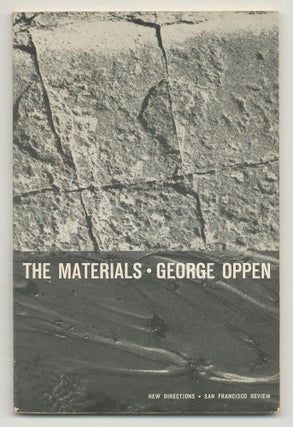 Item #526101 The Materials. GEORGE OPPEN