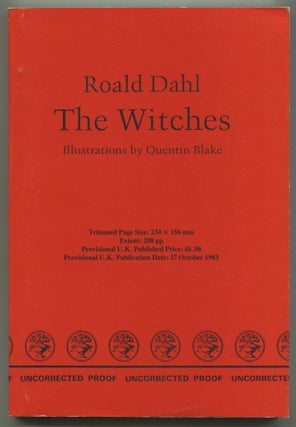 Item #526330 THE WITCHES. Illustrations by Quentin Blake. Roald DAHL