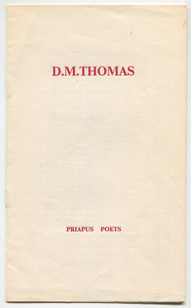 Item #526443 D.M. Thomas. D. M. THOMAS.