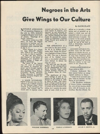 Negro History Week 1953: Peace / Equality