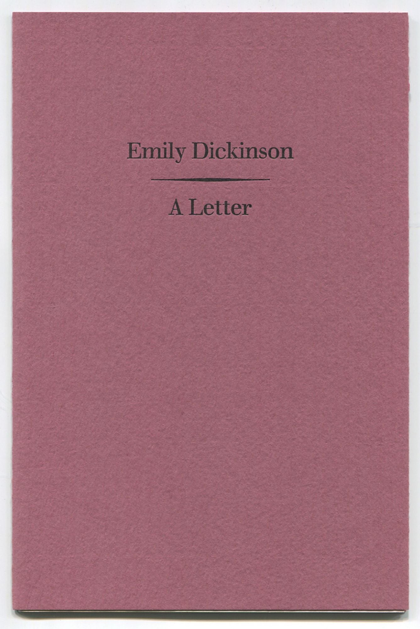 Emily Dickinson A Letter Emily Dickinson 2051