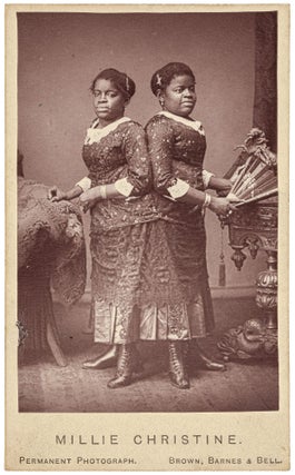 Item #528522 [Photograph of Conjoined Twins]: Millie and Christine. Millie and Christine McKOY