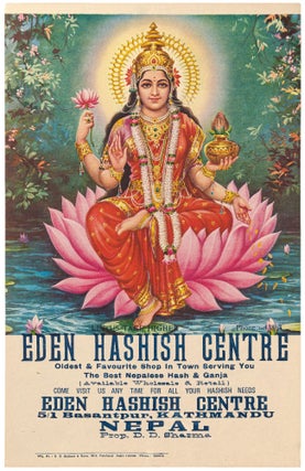 Item #528632 [Poster]: Let Us Take Higher Eden Hashish Centre Kathmandu, Nepal. Dev Dhatta Sharma